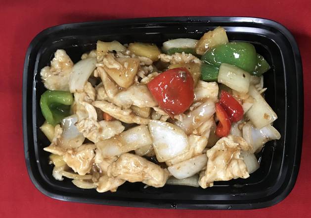 36A- stir fried satay chicken 沙爹鸡片
